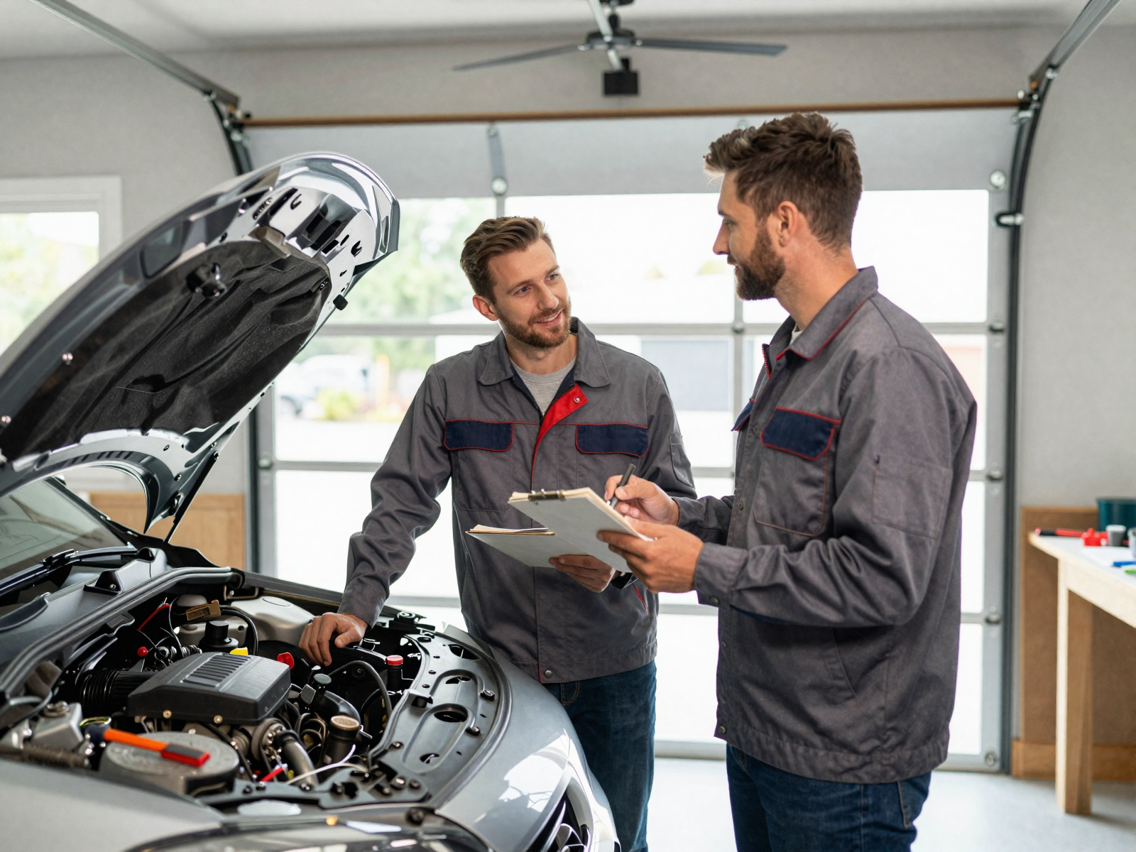 Satisfied customer with their vehicle